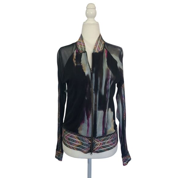 New Y2K Petit Pois Viviana G Giometric Colorful Jacket M - Picture 1 of 5